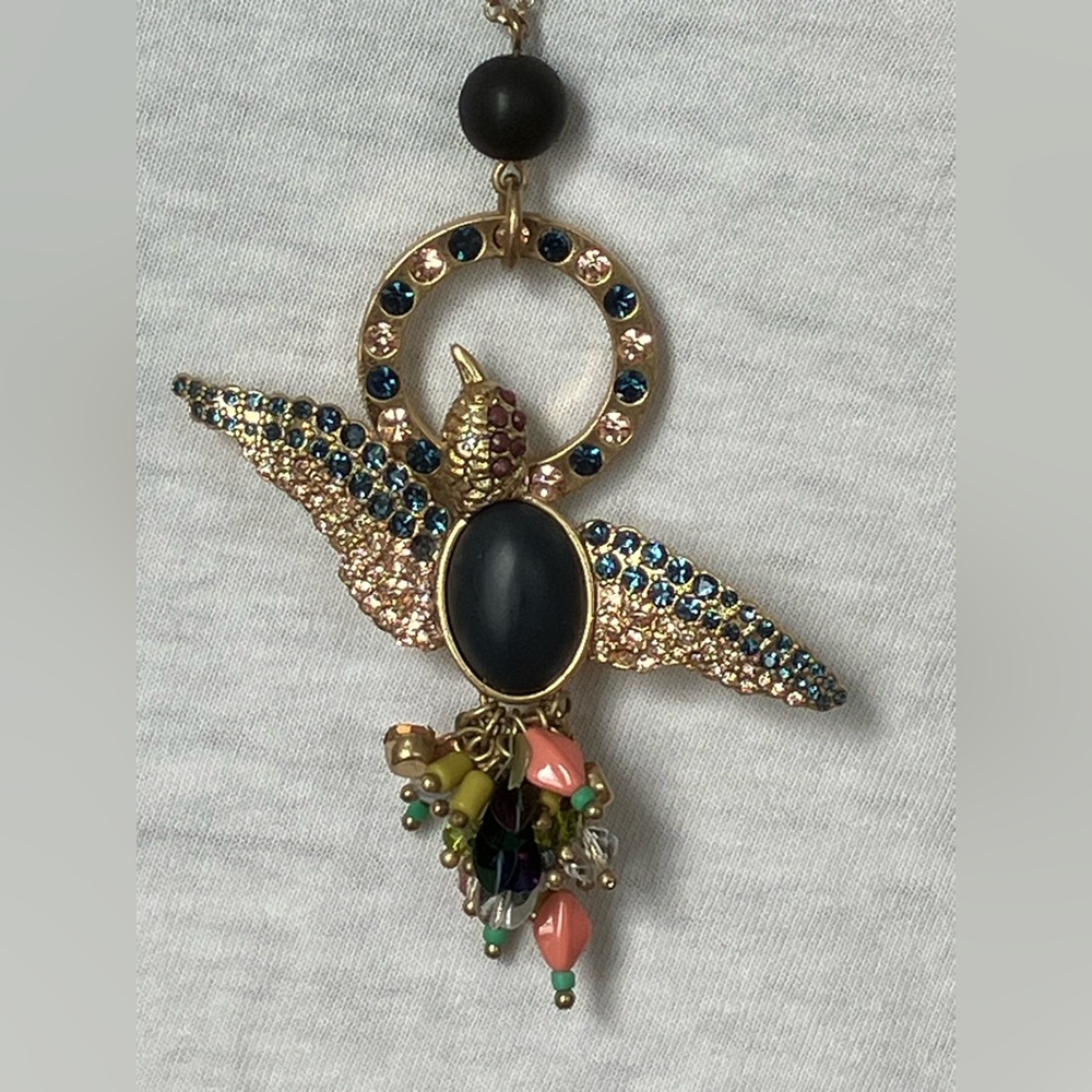 Ann Taylor Gold and Black Statement Necklace